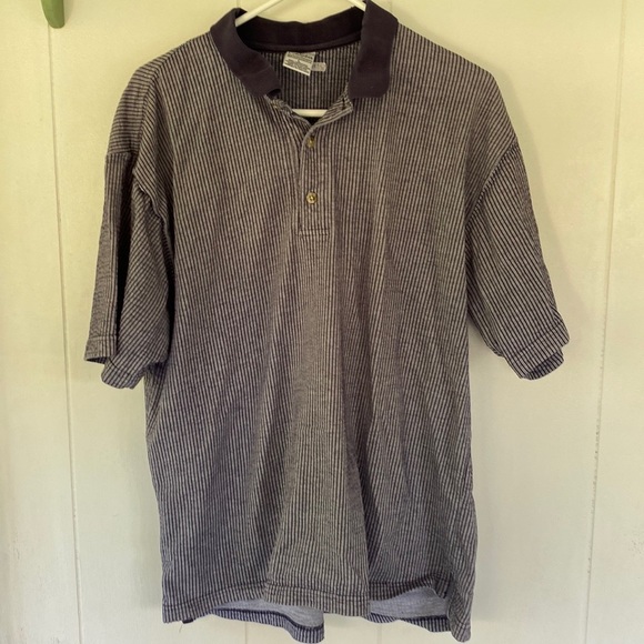 Vintage golf polo Columbia striped blue see description - Picture 1 of 9
